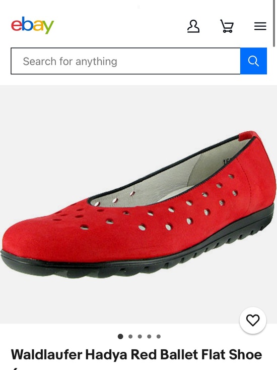 Waldlaufer Shoes - VGUC Waldlaufer Hadya Red suede flats women size 8